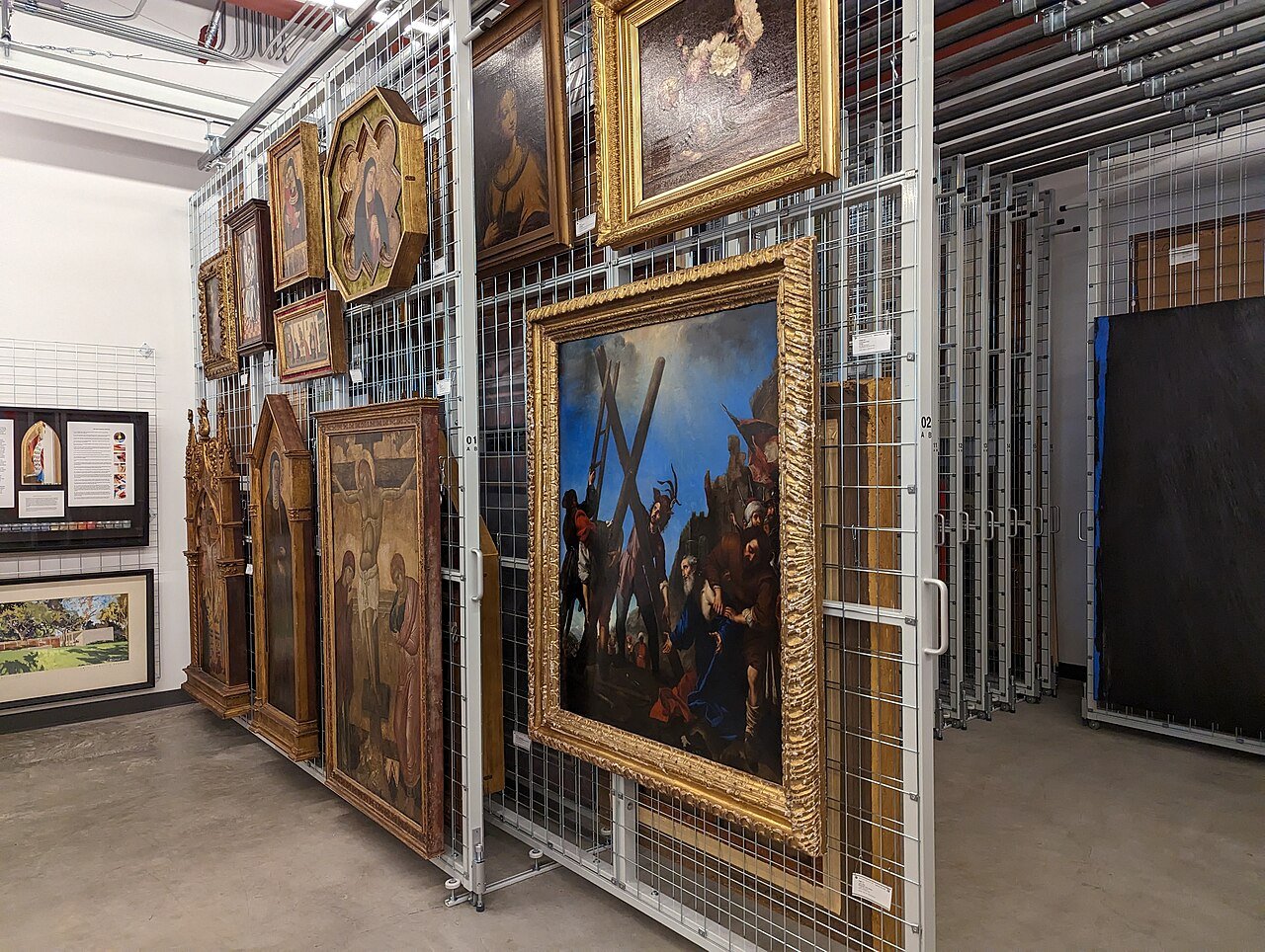 Benton Museum of Art collections vault