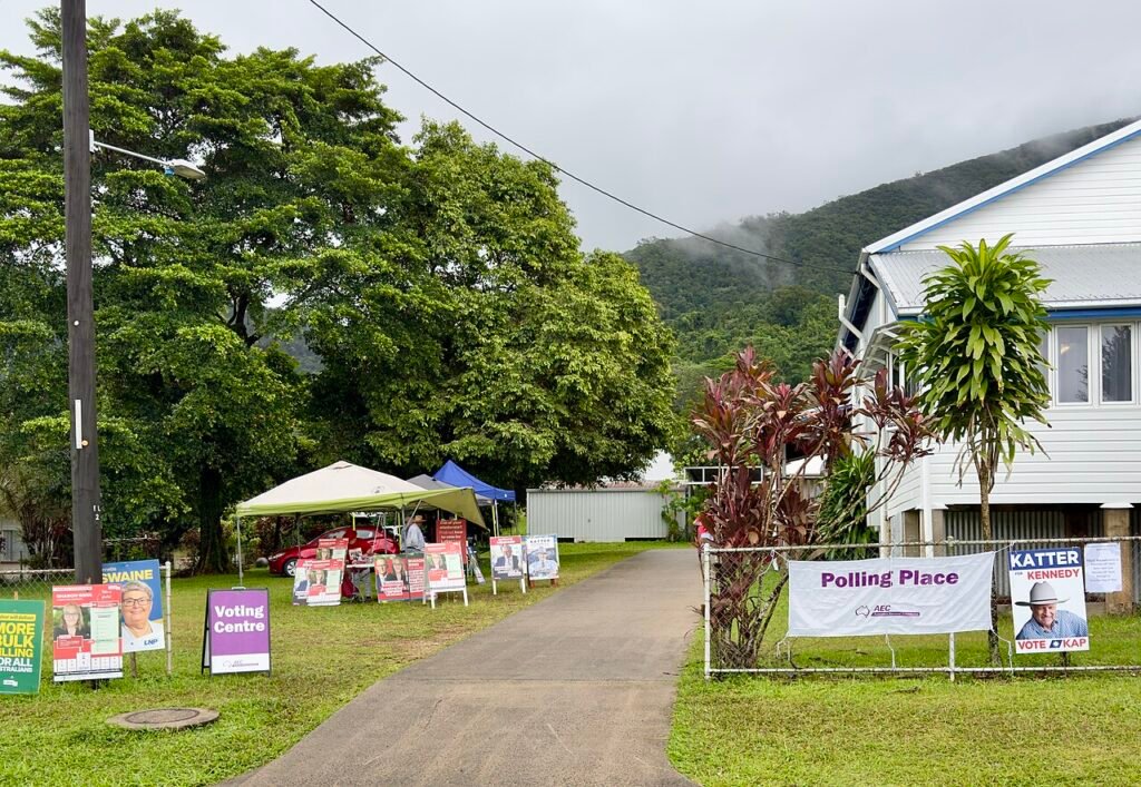 Polling place in Tully, Queensland, 2025