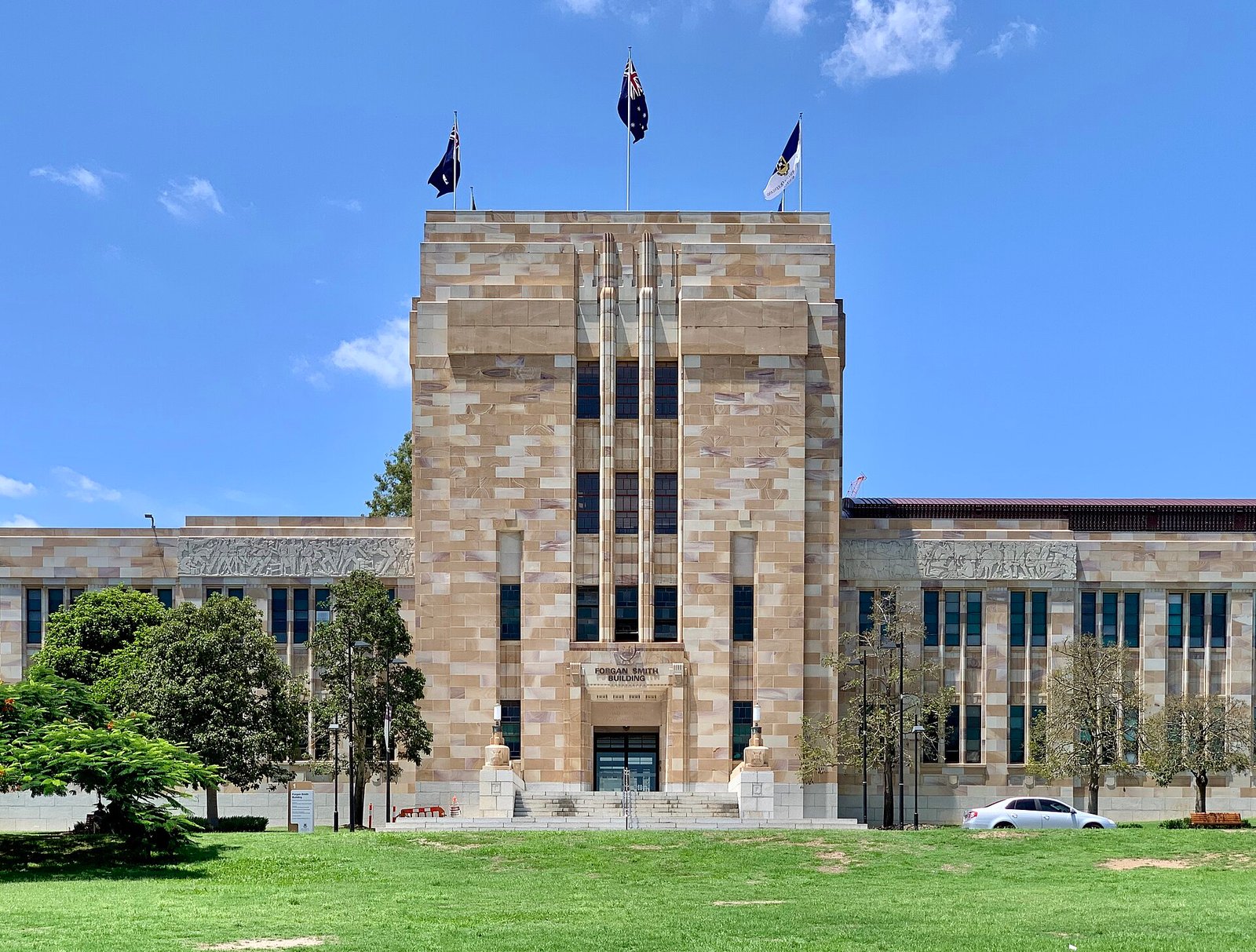 Forgan Smith Building at the University of Queensland in Brisbane, on the campus covered in the Australia National Architecture Awards 2026 winners