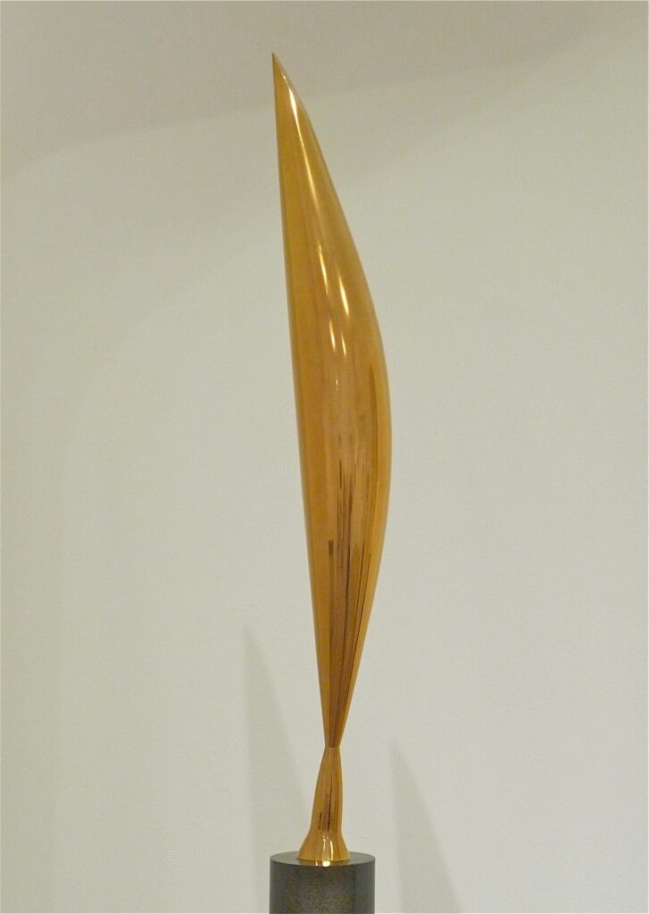 Bird in Space sculpture featured in the Brancusi exhibition at MoMA, The Artist and His Studio