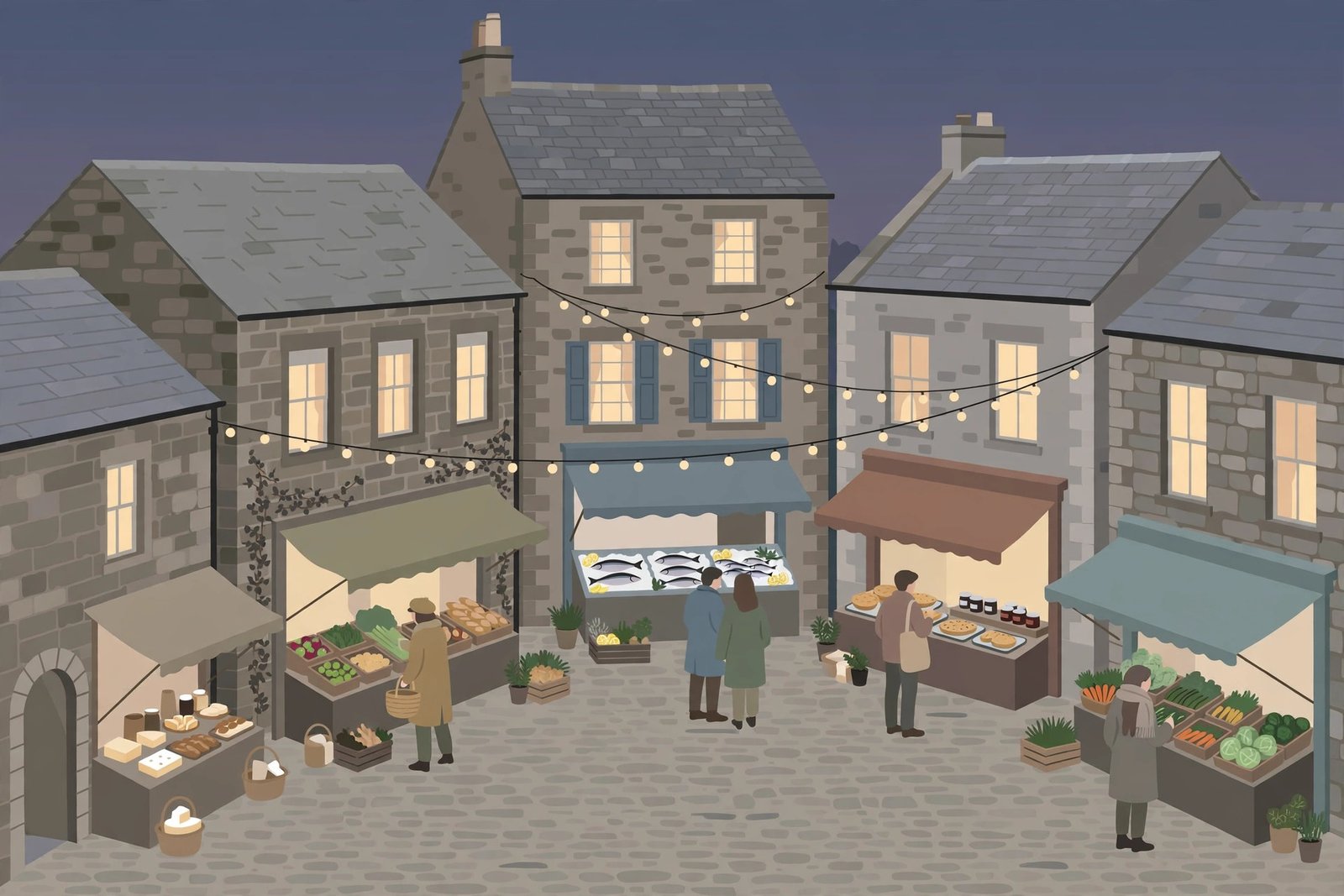 A restored market courtyard with historic stone buildings for a story on the Buttermarket Stephen Lawrence Prize 2026