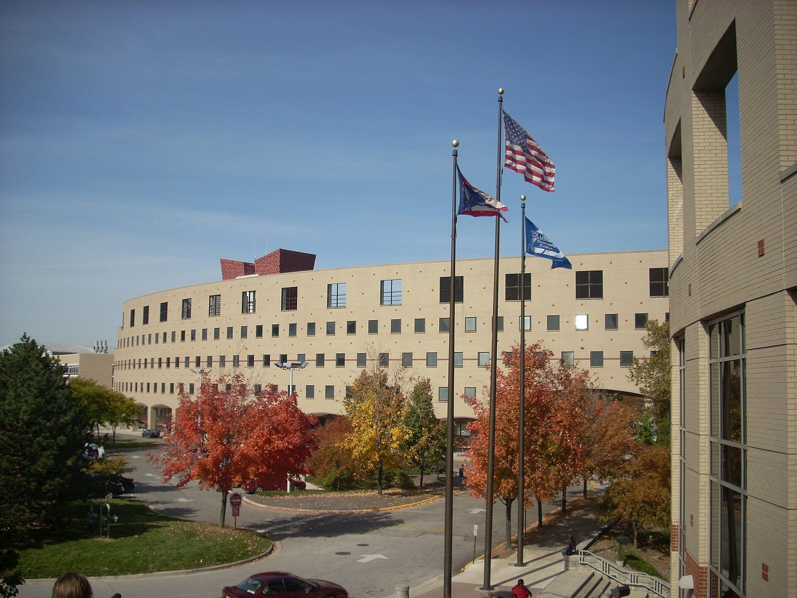 Columbus State Community College campus in Ohio, illustrating fall 2026 college enrollment at community colleges
