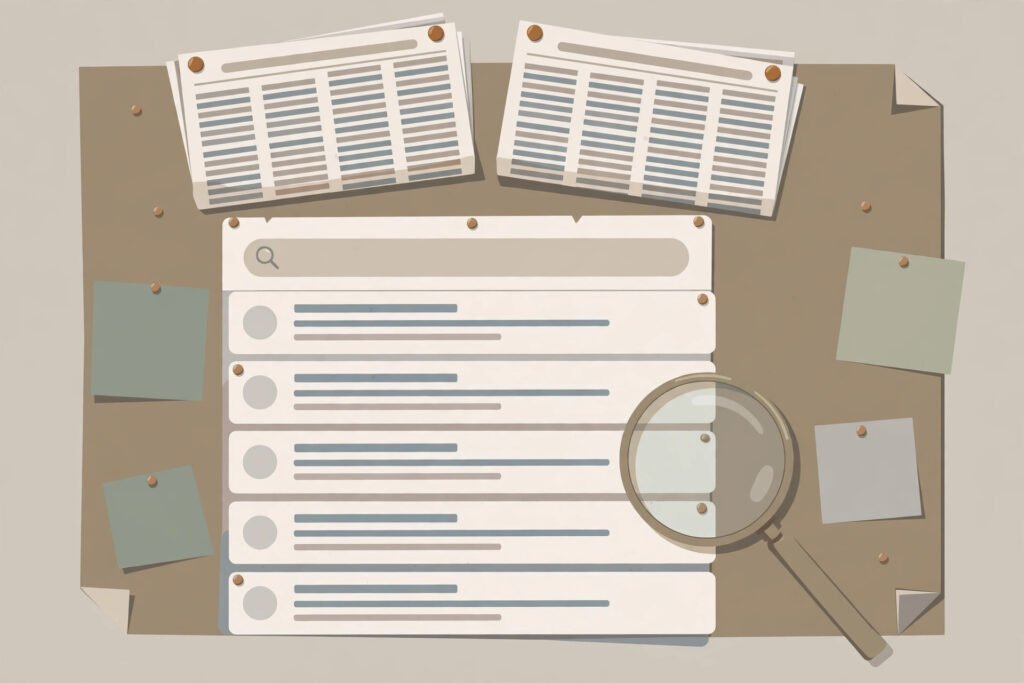 Editorial illustration for: Google Moves the Links Higher in AI Answers After a 40% Publisher Traffic Fall