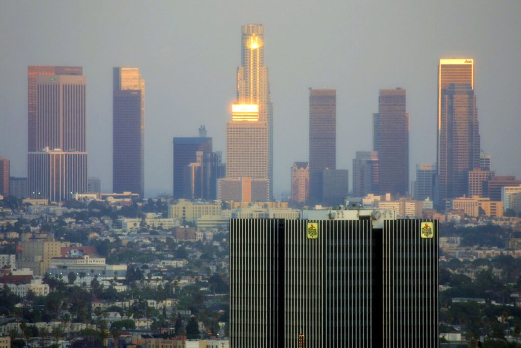 Sunset over downtown Los Angeles, the city where asking is Exit Party worth reading begins at a party after curfew lifts