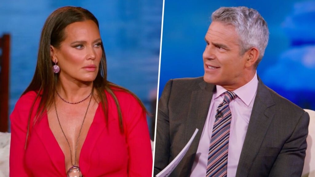Meredith Marks with host Andy Cohen during Reunion Part 3