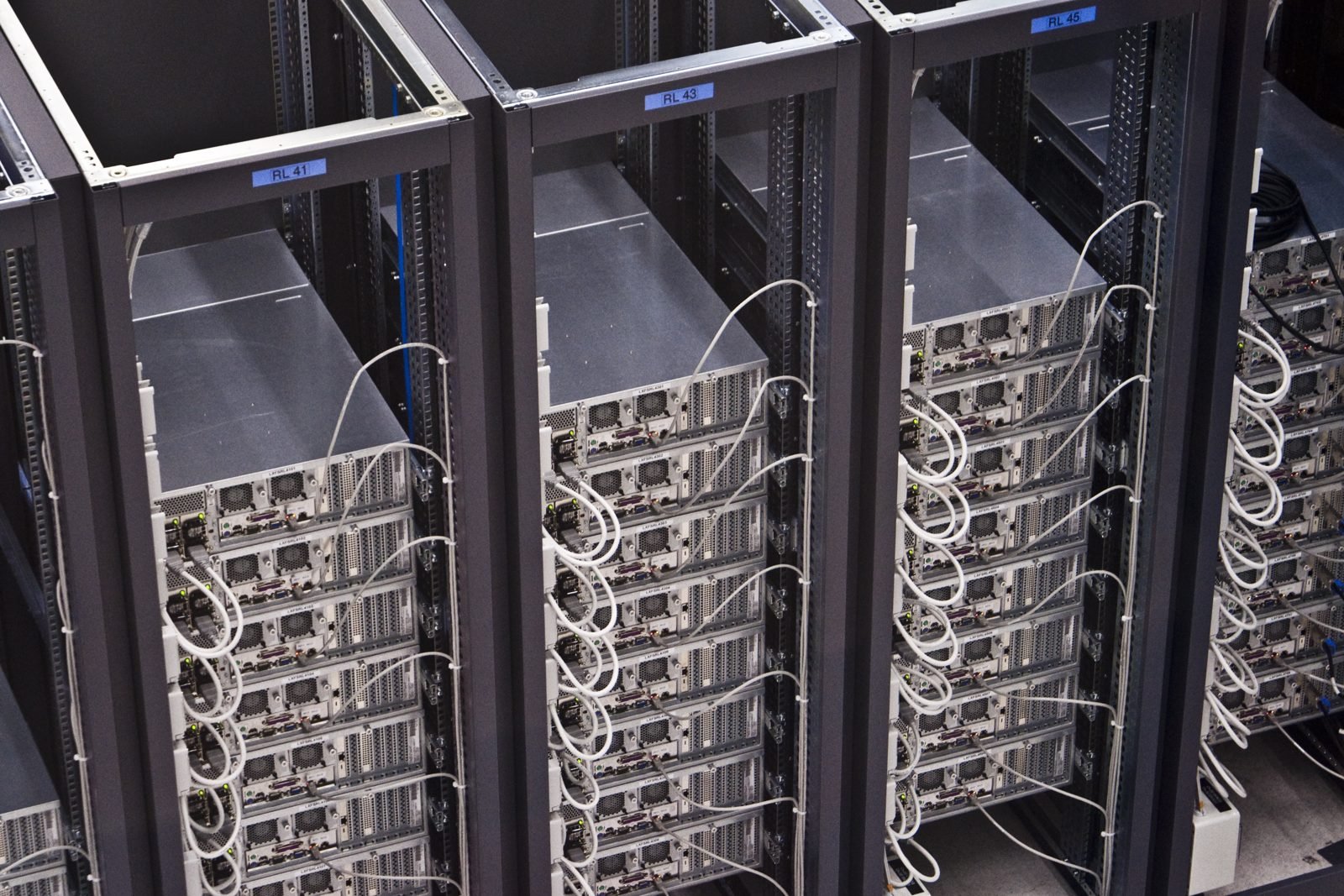 Server racks in a data centre illustrating the single AI training opt-out for publishers